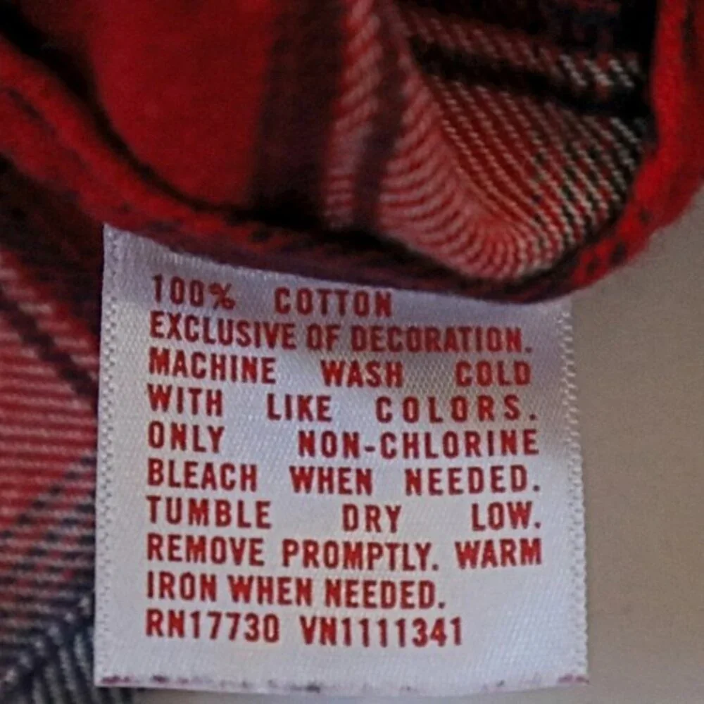 Mossimo Western Style Long Sleeve Plaid Flannel Button Down Shirt Size XS - Picture 10 of 13